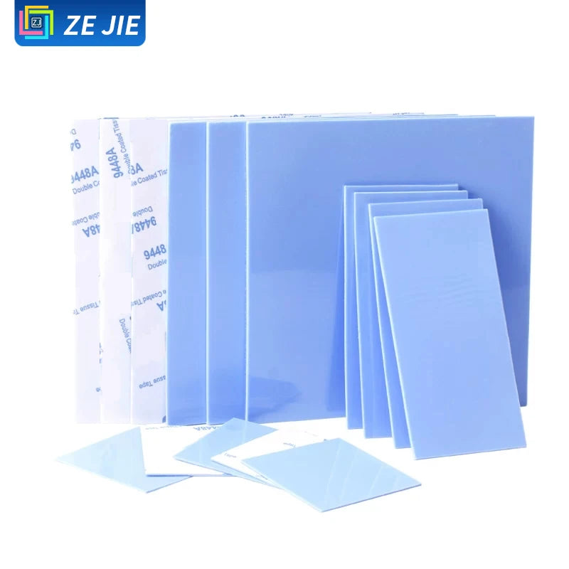 Thermal Pad Silicone Sheet with Adhesive Backing, Silicone Grease, CPU GPU Memory Cooling, Laptop GPU North‑South Bridge Heat Di