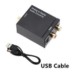 Analog to Digital Audio Converter L/R RCA to Digital Toslink Coaxial Audio Adapter For PS4 HDTV DVD Amplifier Soundbar Speaker
