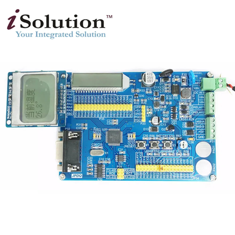 PIC microcontroller development board segment LCD segment code LCD development board PIC16F1937 RS232 485