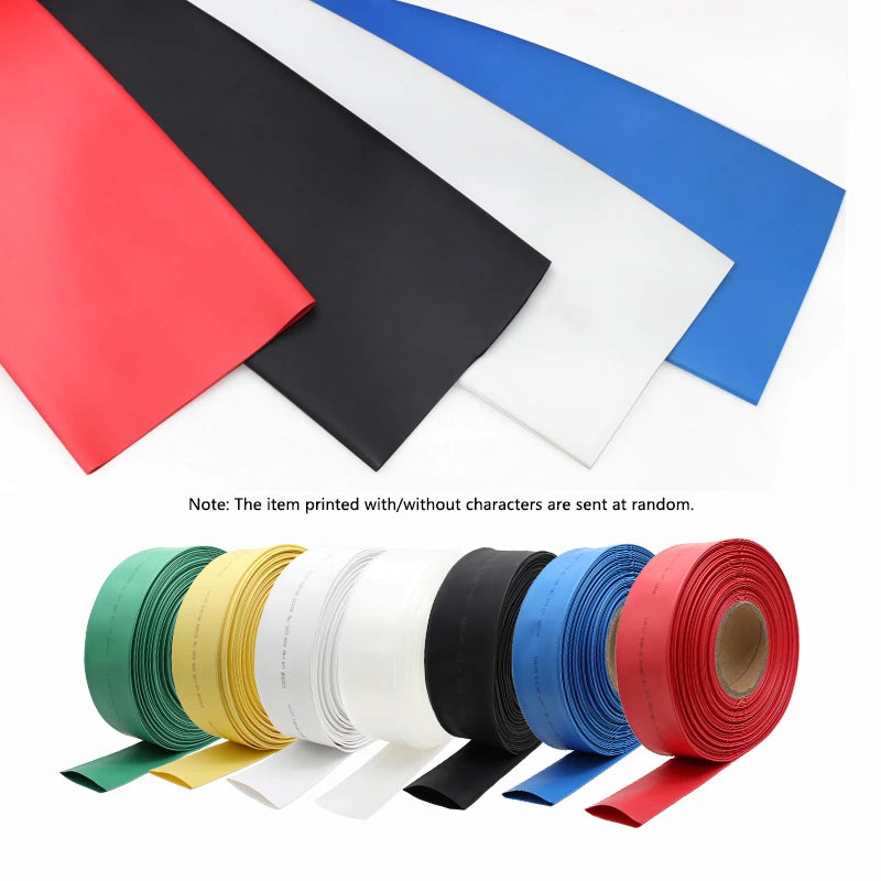 1 Meter Dia 1 2 3 4 5 6 7 8 9 10 12 14 16 20 25 30 40 50 MM Heat Shrink Tube 2:1 Polyolefin Thermal Cable Sleeve Insulated