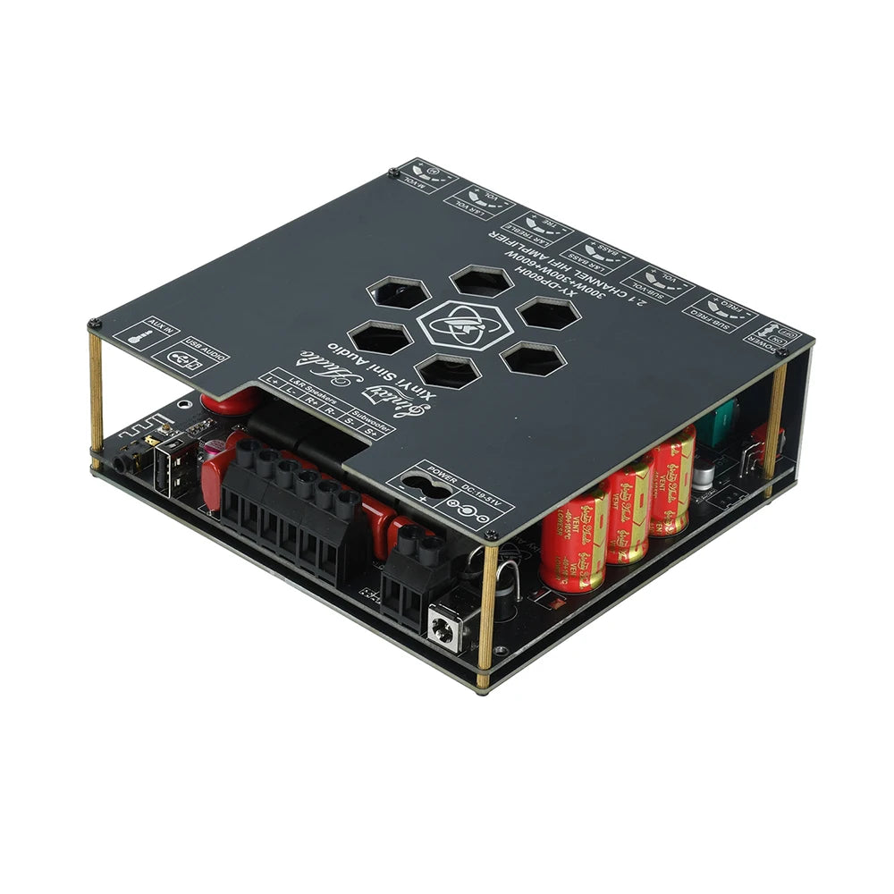 TPA3255 Amplifier XY-DP600H High Power Audio Amplifier Board 300W*2+600W Bass Output with Bluetooth for DIY Home Theater