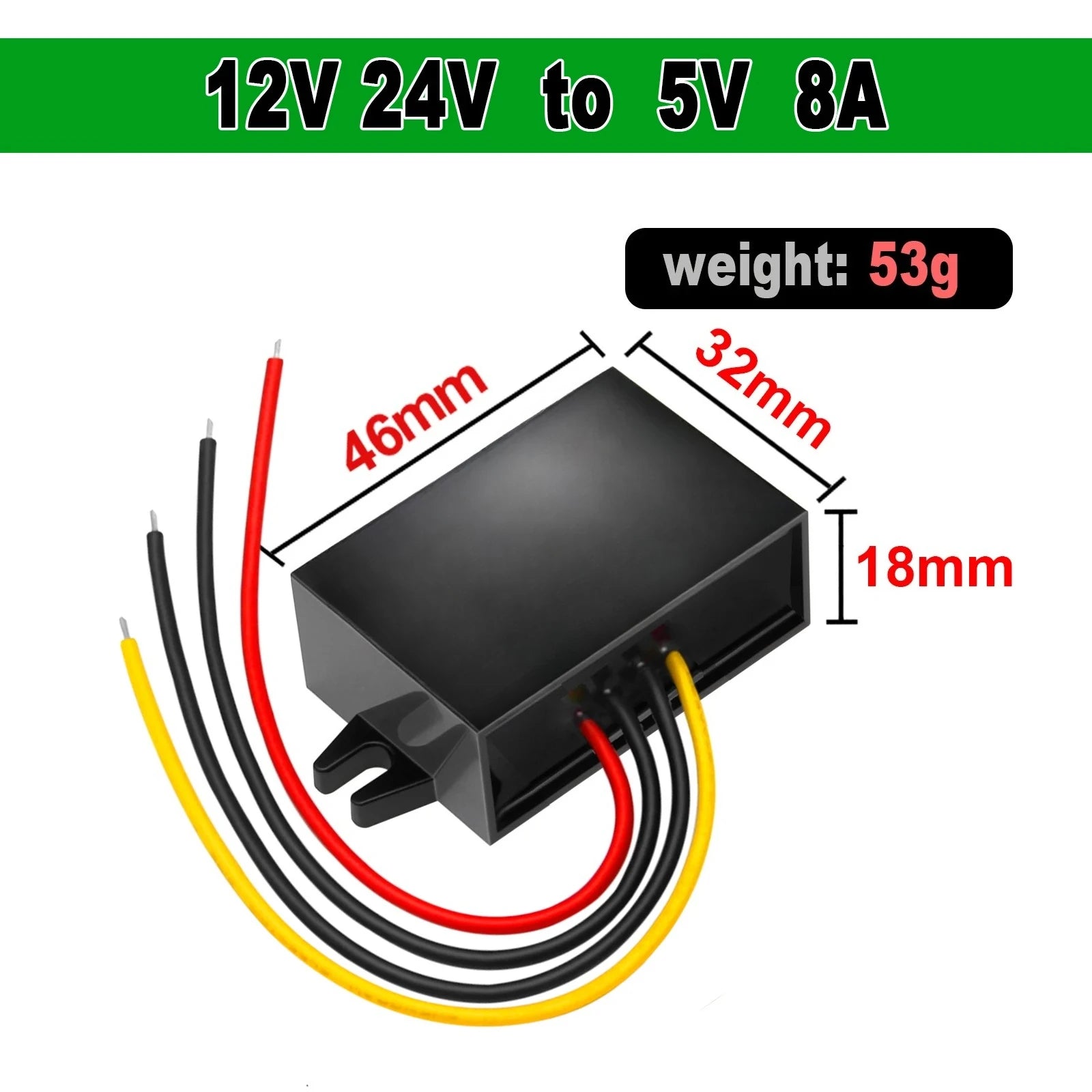 12v 24v to 5v DC-DC Step Down Converter 8-40V Buck 5V Voltage 1A 2A 3A 4A 5A 8A 10A Module Power Supply Adapter for Car LED CE