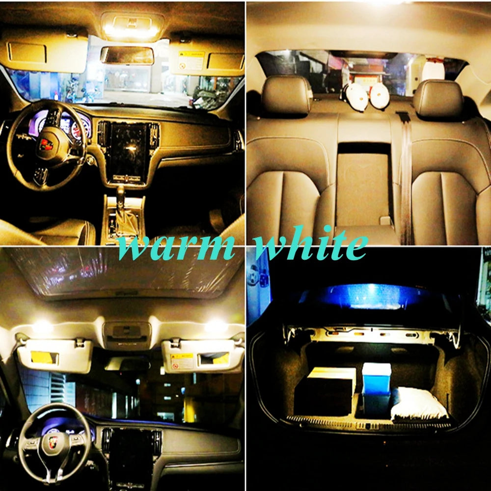 2PCS T10 W5W Super Bright High Quality LED Parking Lights Car Dome Reading Lamps WY5W Auto Turn Side Bulbs Warm White Red Yellow