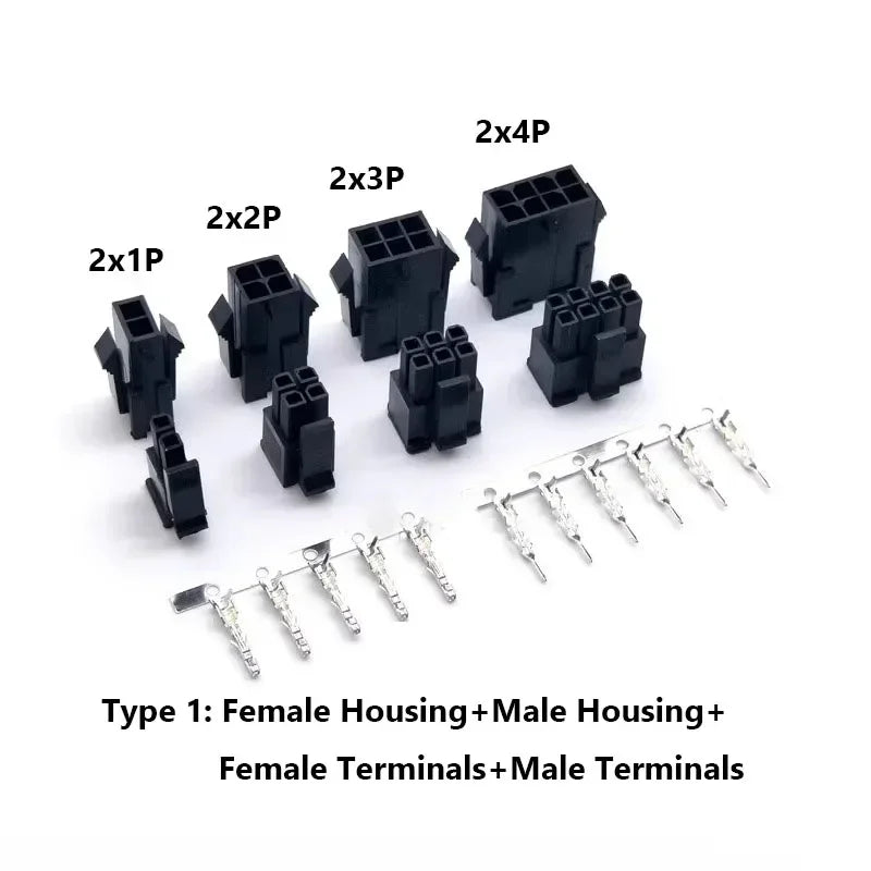 10Sets MX3.0mm Micro-Fit 3.0mm Double Row 2*1P- 2*12Pin Mini 5559/43020 Housing Receptacle Terminal Straight RA Wafer Connector