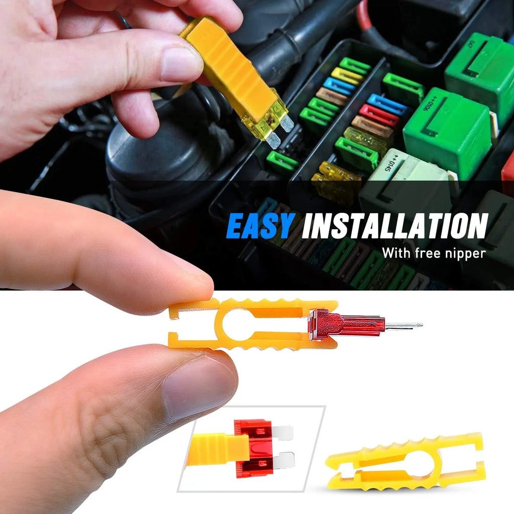 Nilight 120PCS Standard Blade Fuse Kit, ATC/ATO Automotive Fuse Assortment (5A-30A) with 5PCS 12AWG Inline Fuse Holders for Car, Truck, RV, Boat & Motorcycle