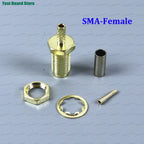 1/5/10Pcs SMA Male Plug SMA Female RP SMA Male Female RF Connector Crimp For RG174 RG316 LMR100 Cable Connector