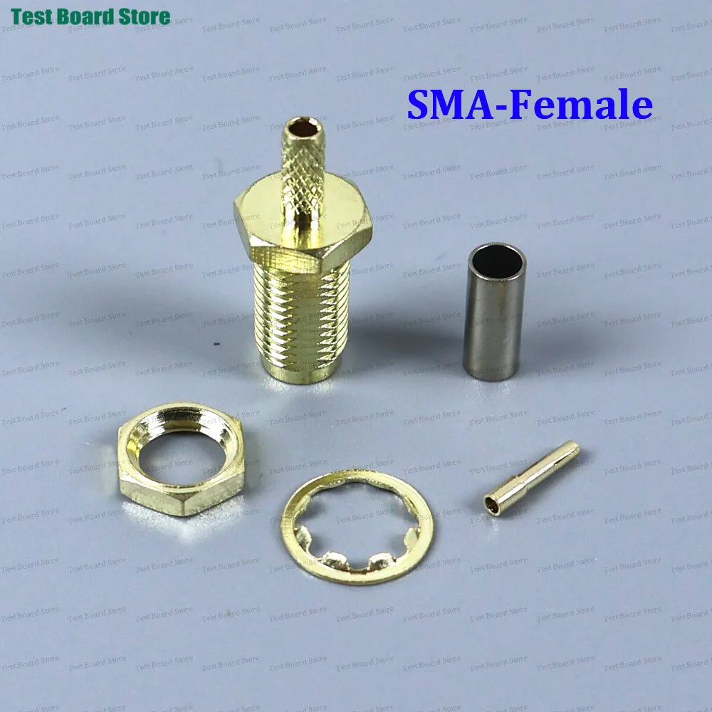 1/5/10Pcs SMA Male Plug SMA Female RP SMA Male Female RF Connector Crimp For RG174 RG316 LMR100 Cable Connector