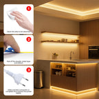 COB LED Strip Light Power Kit 220V 110V AC 3000K 4000K 6000K 2pin 240LEDs/m with IC Driver IP20 8mm PCB Dimmable Linear Lighting