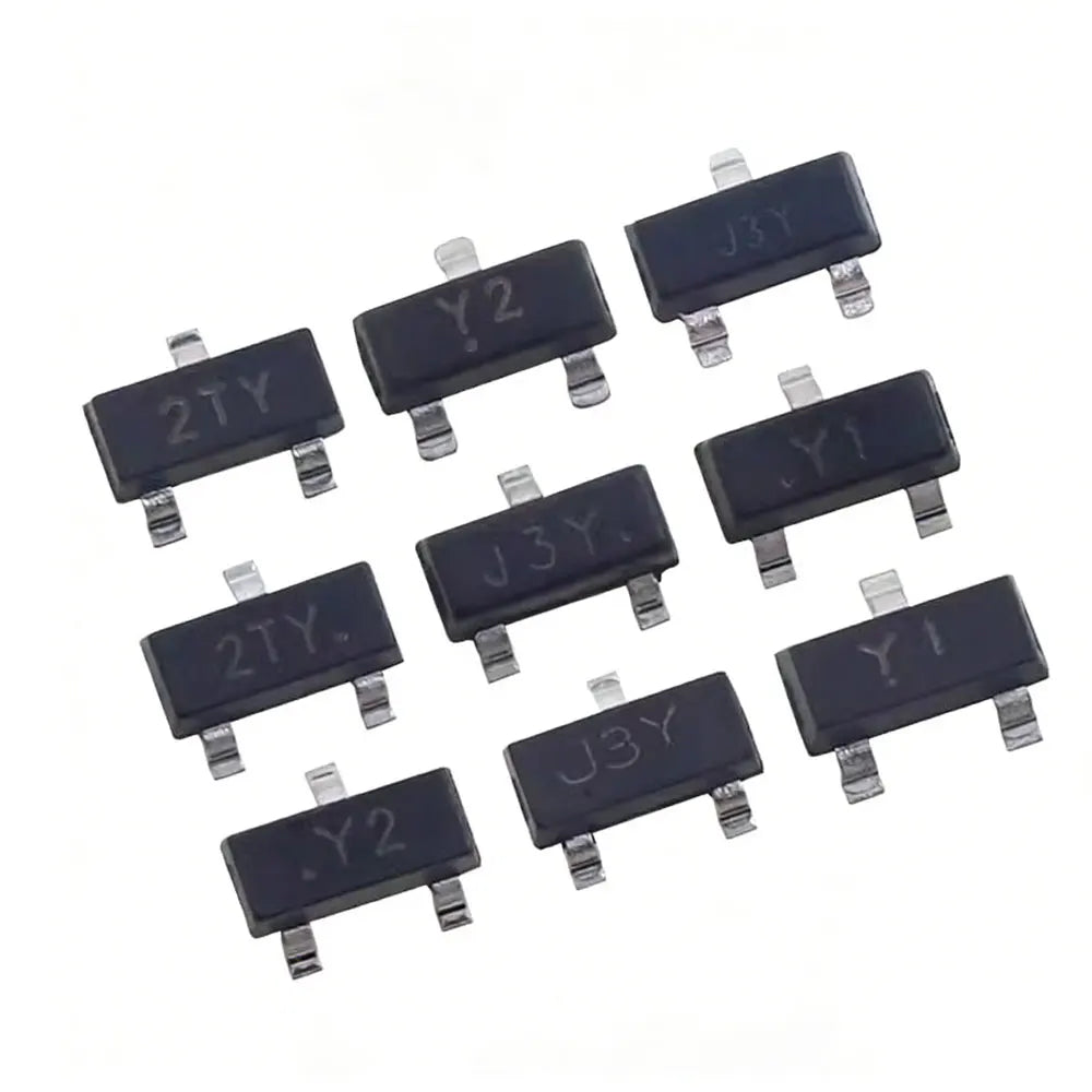 100Pcs Smd Sot23 Transistor, , S8050, S8550, Ss8550, S9012, S9013, S9014, S9015, S9018, J3Y Sty Y1, Y2, 2t1, J3, J6, M6, J8