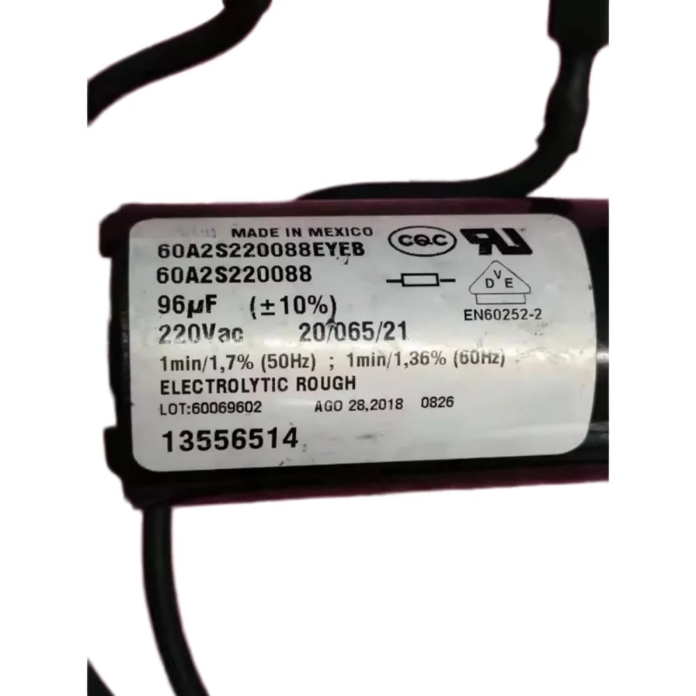 Original 97uf 330V AC 60A 2S220088EYEB Compressor Start Run Capacitor for Refrigerator Parts And Icebox Accessories