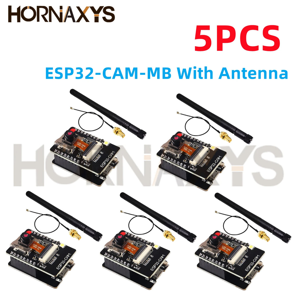 1-10PCS/ESP32-CAM ESP32-CAM-MB MICRO USB  Serial to WiFi ESP32 CAM Development Board CH340 CH340G 5V Bluetooth+OV2640 Camera New