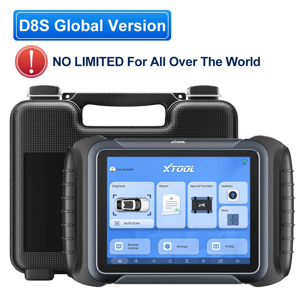 XTOOL D8S Car Diagnostic Tools ECU Coding Bi-Directional Control Key Programmer 42 Service Automotive Tool With CAN FD DOIP FCA