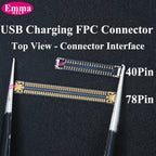 10Pcs USB Charger Charging Port FPC Connector For Samsung Galaxy A12 A22 A32 A52 A72 A02 A03 A13 A23 A33 A53 A73 Plug On Board