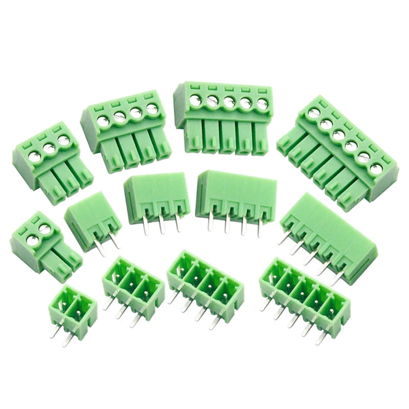 10PCS KF2EDG 3.5/3.81 2P/3P/4P/5P/6P/8P/12P-16PIN PCB Plug Terminal Block Connector+Pin Header Socket 3.5mm 3.81mm Pitch 15EDGK