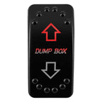 12V/24V Waterproof DPDT Momentary Rocker Switch ON-OFF-ON Arrows Winch In/Out Up/Down Toggle for Jeep, Dump Trailer, Truck, Boat
