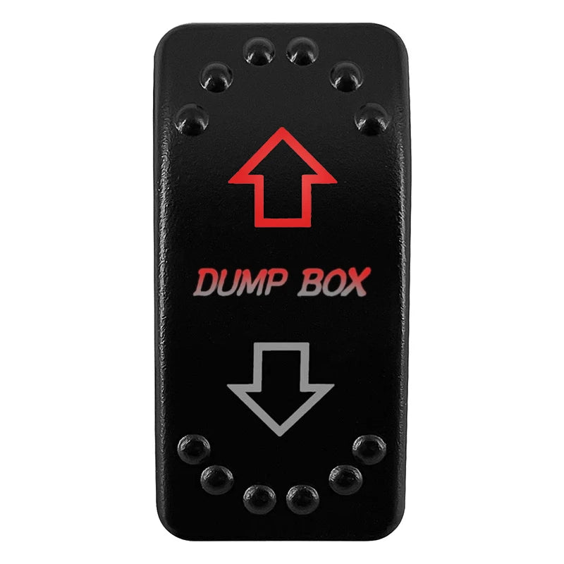 12V/24V Waterproof DPDT Momentary Rocker Switch ON-OFF-ON Arrows Winch In/Out Up/Down Toggle for Jeep, Dump Trailer, Truck, Boat