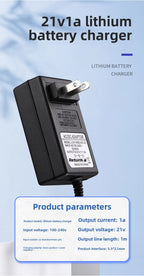 12.6V 16.8V 24V 25V 18650 Lithium Battery Charger For 21V1A 2A Screwdriver WrenchLi-ion Battery Pack DC 5.5mm* 2.1mm 2.5mm Input
