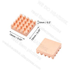 WE DO HEATSINK Small Tiny Useful Pure Copper Heat Sink Without or With Thermal Pad For Raspberry Pi Banana Pi IC Chipset Package