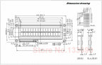 5PCS Larger LCD 1602 16x2 Large Character Big Size Yellow Blue Display Module 122*44mm HD44780 SPLC780D LMB162GBY