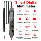 Smart Digital Multimeter 6000 Counts Non Contact High Precision Voltage Detector Pen Auto Range Capacitance OHm NCV Tester