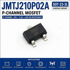 (100 pcs) JMTJ210P02A SOT-23-3L (Marking 2021 EE) - P-Channel MOSFET -20V -7A 32mΩ J210P02A