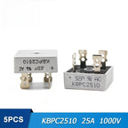 2/5/10PCS/Lot Diode bridge rectifiers KBPC2510 KBPC3510 KBPC5010 15A-50A 1000V power rectifier diode electronic components