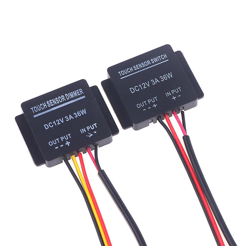 For Led Light Headlight Monochromatic Three Color Infinite Dimming DC 12-24V Bathroom Mirror Touch Induction Switch Sensor