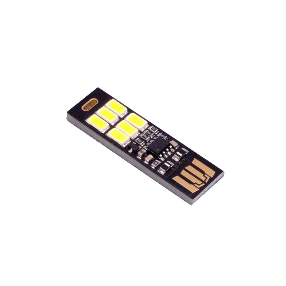 10/5/1Pcs Portable Mini 5730 USB 6LED SMD Light 5V Touch Sensor Adjustable Dimming Night Light Warm/White Light Optional