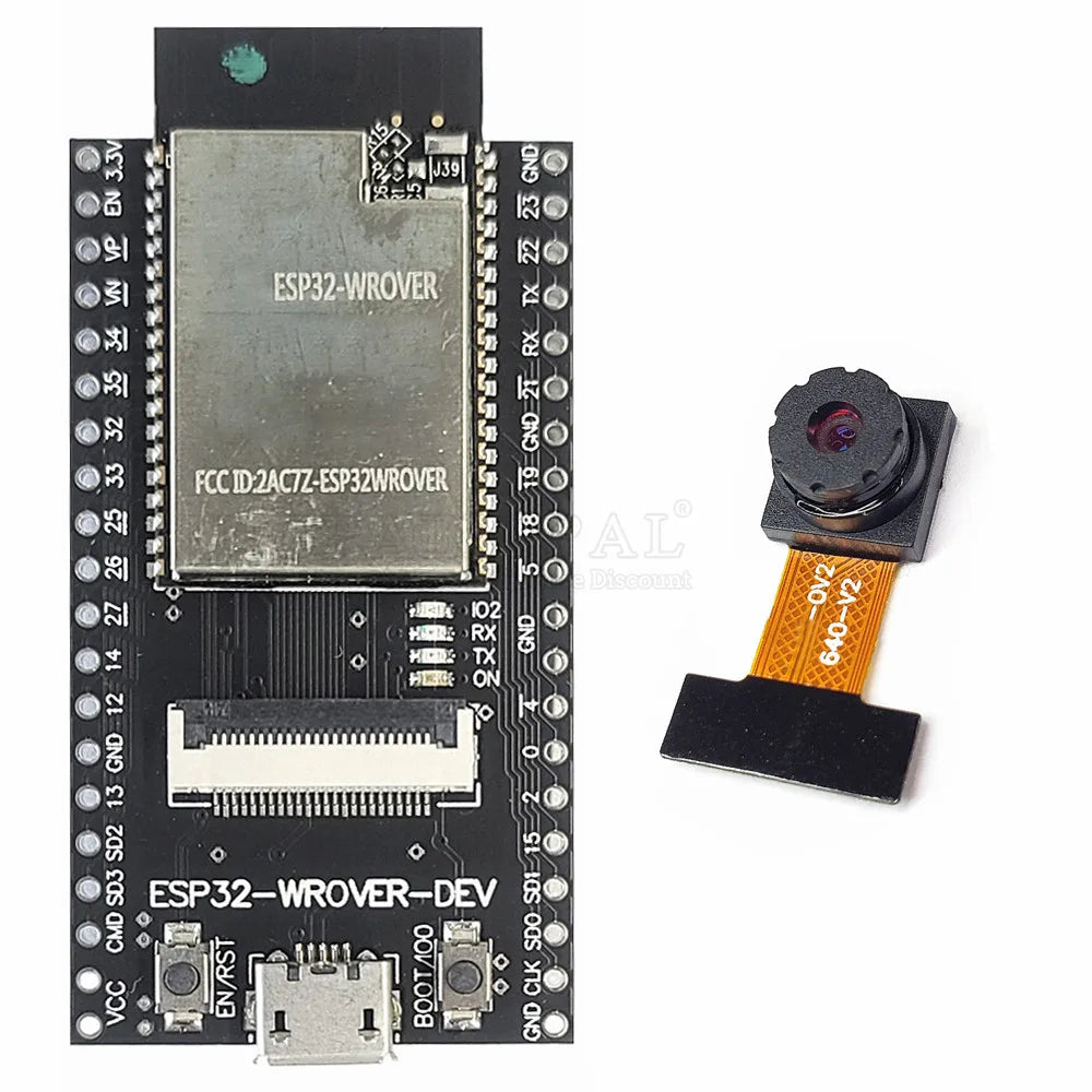 ESP32 CAM Development Board 2.4G Wifi BT Module with OV2640 Camera Module 2MP 24Pin ESP32-WROVER-DEV CH340C