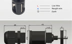 IP68 RJ45 Network Connector with LAN Wire M20 Waterproof Ethernet Retardant Terminal Connectors Quickly RJ45 Panel Plugs with DC