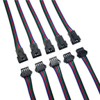 10/20/50 Pairs 4pin SM JST 15cm Cable Female/Male connectors for Led Strip RGB 5050 3528 WS2801 APA02 WS2815 WS2813