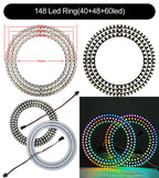 DC5V WS2812B DIY LED Ring 8 to 241 Pixels 5050 RGB Individually Addressable WS2812 Round Modules With 17Keys Music RF Controller