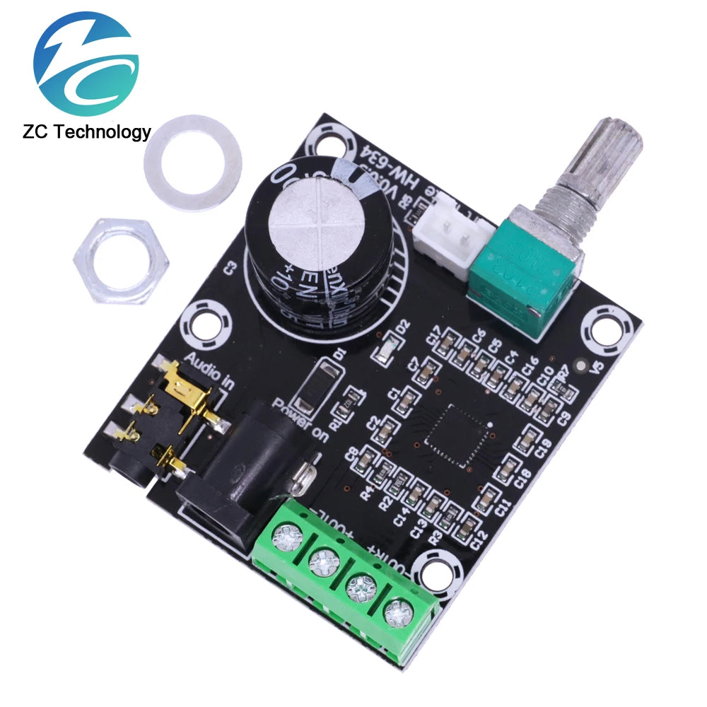 DC7.5-15V XH-M120 PAM8610 Audio Stereo Amplifier Module 15W +15W Digital 2 Channel Class D Amplifier Board With Volume Control