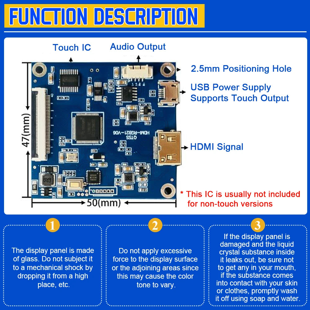 2.1 Inch TFT LED Display Module Round Screen HD IPS 480*480 SPI RGB Interface MIPI HDMI Driver ST7701S Capacitive Touch Screen