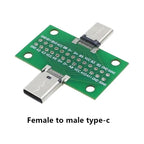 USB 3.1 Connector Type-C Adapter Plate PCB Board Female Male Head Convertor 2*13P to 2.54MM Transfer Test Board USB3.1 Module