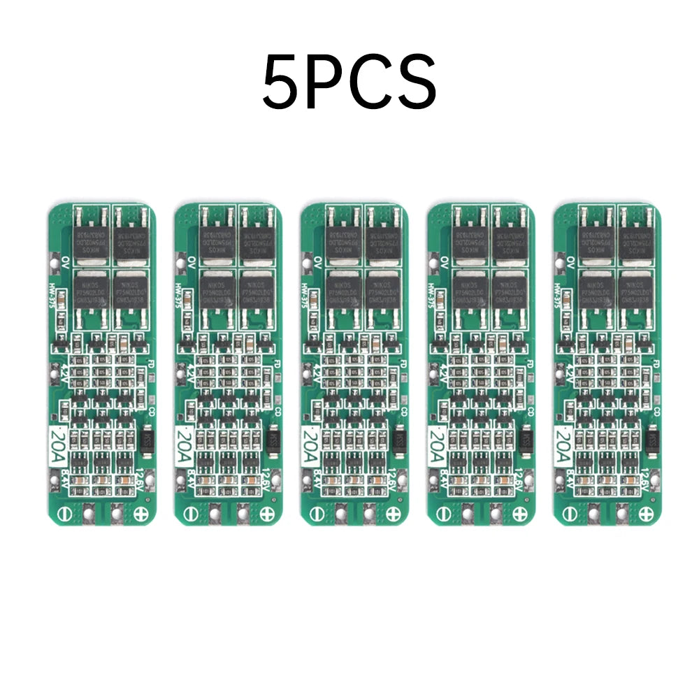 1-10Pcs 3S 20A Li-ion Lithium Battery 18650 Charger Protection Board PCB BMS 11.1V 12V 12.6V Cell Charging Protecting Module