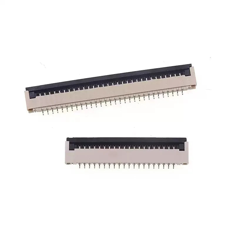 5Pcs 1.0mm Pitch FFC FPC Connector Socket Flip Type ZIF Flat Cable Connector 4/6/8/10/12/16/20/22/24/30 Pin SMD Adapter Kit