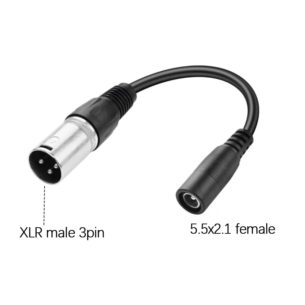 1PC DC Adapter Converter Plug 5.5mm*2.1mm Female to XLR 3Pin 5.5*2.5MM 8.0x1.6MM RCA M12 M16 IEC C13 Power Adapter Connector