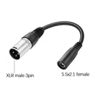 1PC DC Adapter Converter Plug 5.5mm*2.1mm Female to XLR 3Pin 5.5*2.5MM 8.0x1.6MM RCA M12 M16 IEC C13 Power Adapter Connector