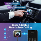Joyroom Bluetooth 6.0 FM/AUX Transmitter Car Adapter Audio FM Transmitter Bass Boost 3 Ports PD&QC 3.0 FM Bluetooth Fast Charger