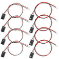 4 Pairs Infrared Circuit Breaker Sensor 3mm LED Lamp Distance Sensor Counting Module DC 3-5V FOR IR Break Beam Sensor 100cm