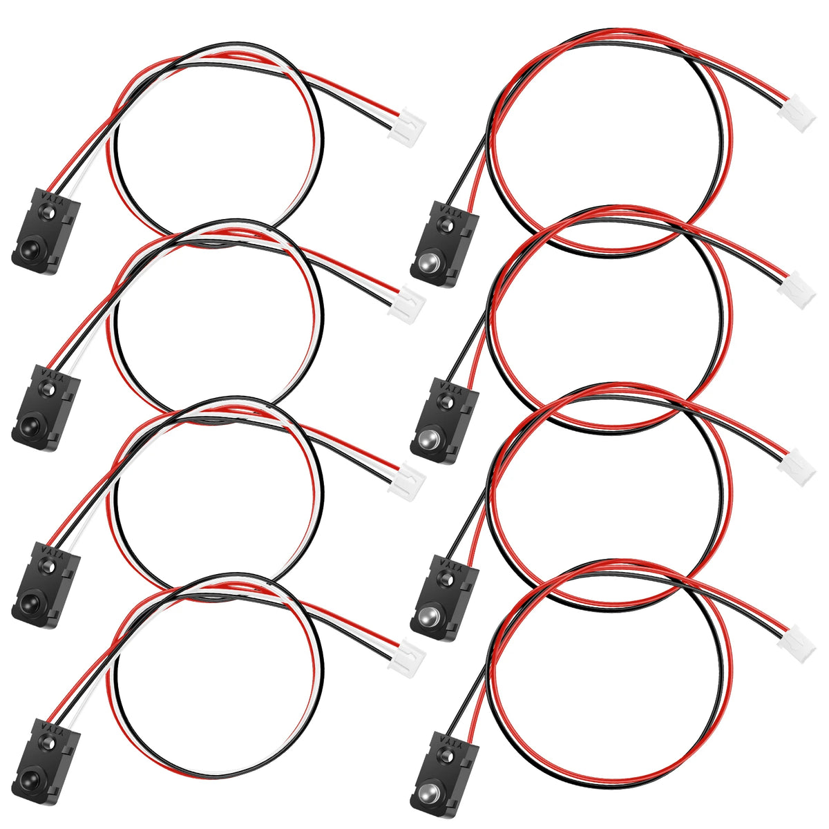4 Pairs Infrared Circuit Breaker Sensor 3mm LED Lamp Distance Sensor Counting Module DC 3-5V FOR IR Break Beam Sensor 100cm