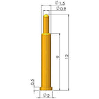 1Pcs Pogo Pin Connector Pogopin Battery Spring Loaded Contact SMD Needle PCB 1.8 2 3 4 5 6 7 8 9 10 12 mm