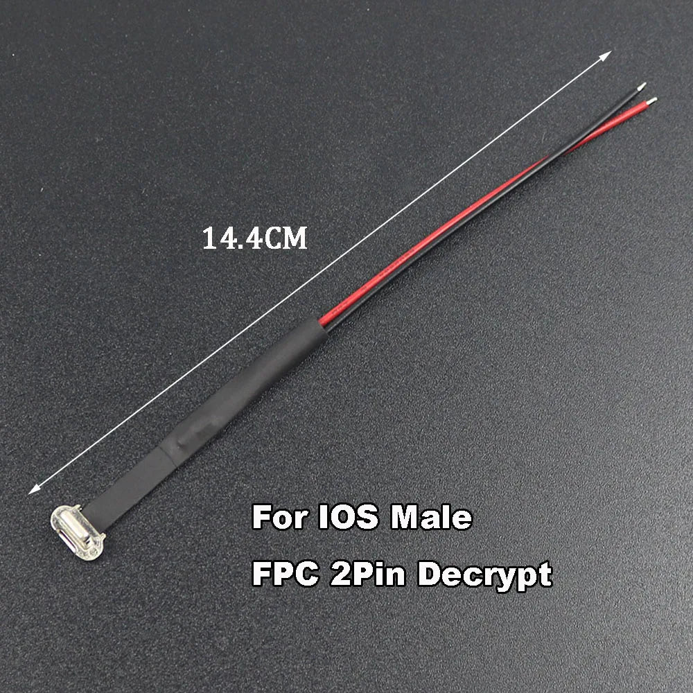1pc USB C Type-C FPC 2pin3pin with Resistor R1 Soft Flat Cable Male Charging Cable Fast Charge Charging Wire Extention for Phone