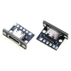 1pcs USB 3.1 Type C Female Double-sided Positive Negative Plug-in Test Board With PCB Board Type-c Connector Data Charging Port