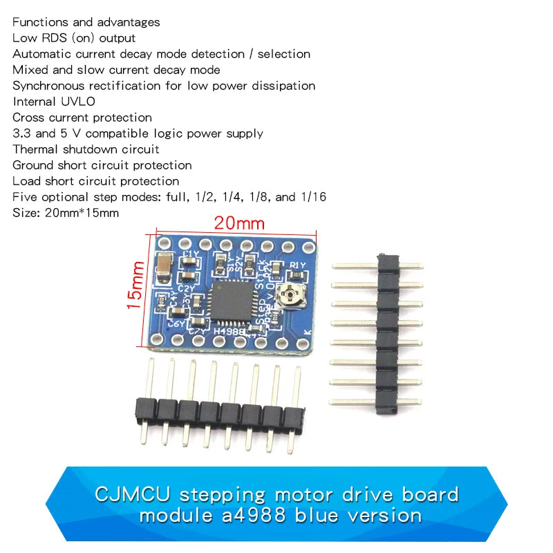1PCS 3D Printer Accessories A4988 Stepper Motor Driver Module DRV8825 Stepper Motor Driver Expansion Board