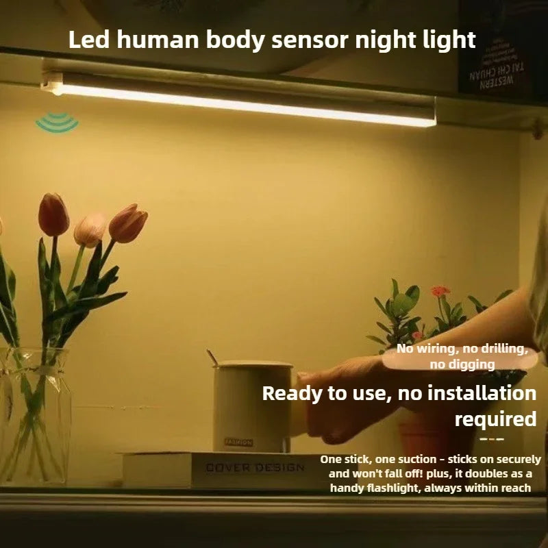 Usb LED Bar Lights Sensor Light Led Rechargeable Wireless Night Lights Leds for Lighting Strip Bars Desk Lamp Under Cabinet