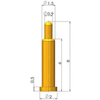 1Pcs Pogo Pin Connector Pogopin Battery Spring Loaded Contact SMD Needle PCB 1.8 2 3 4 5 6 7 8 9 10 12 mm