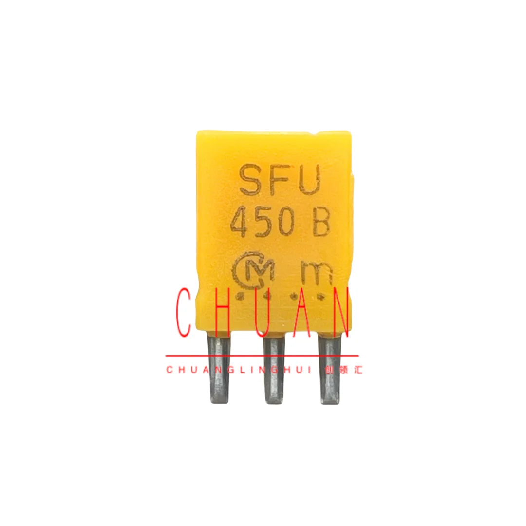 50pcs/ 450K imported ceramic filter SFU450B 450KHZ in-line 3-pin remote control crystal 450B