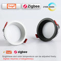 Recessed Tuya Bluetooth/Zigbee Matter 3CCT Smart LED Downlight 110V/220V 5W-12W Spotlight Bedroom Kitchen Indoor Downlight